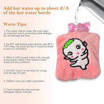 Small Hot Water Bag with Cover for Pain Relief