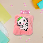 Small Hot Water Bag with Cover for Pain Relief